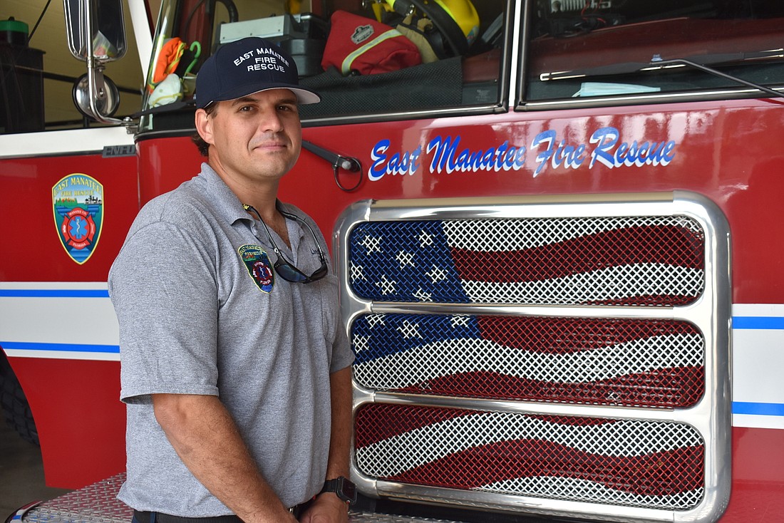 Lt. Josh Dillard, born and raised in Manatee County, won East Manatee Fire Rescue District&#39;s Firefighter of the Year award for his work before he was promoted from engineer.