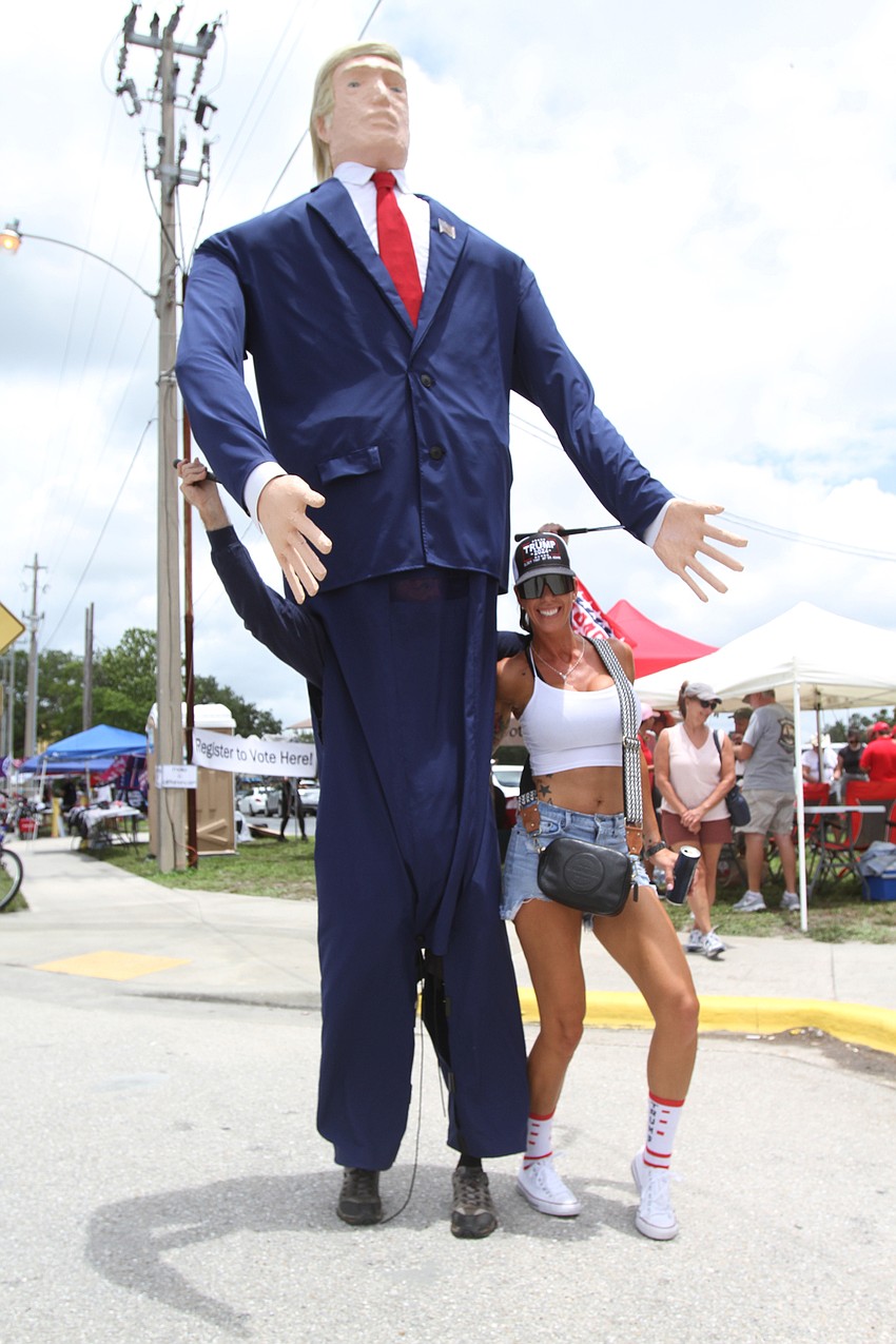 Daniel Rudolph from Sarasota as Trump with Toni Governale from Tampa