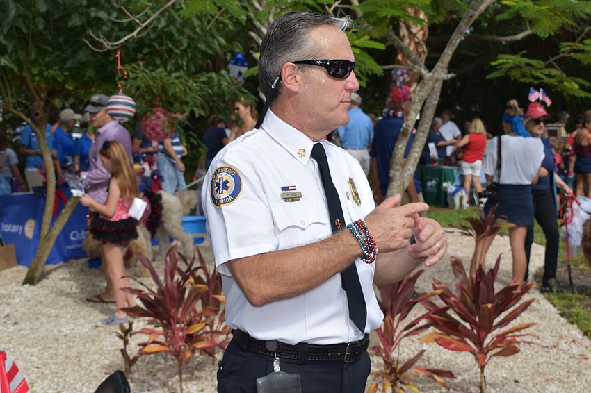 Fire Chief Paul Dezzi served as one of the grand marshals of Freedom Fest.