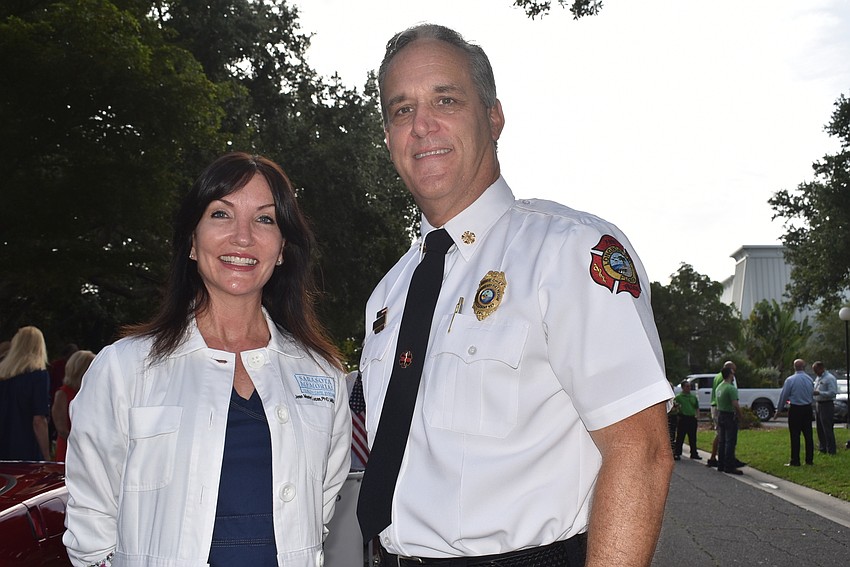 Grand marshals Jean Lucas and Paul Dezzi