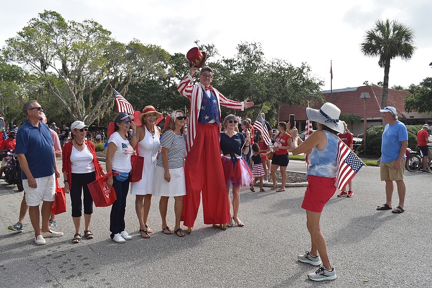 Aaron Watkins drew a crowd all morning.