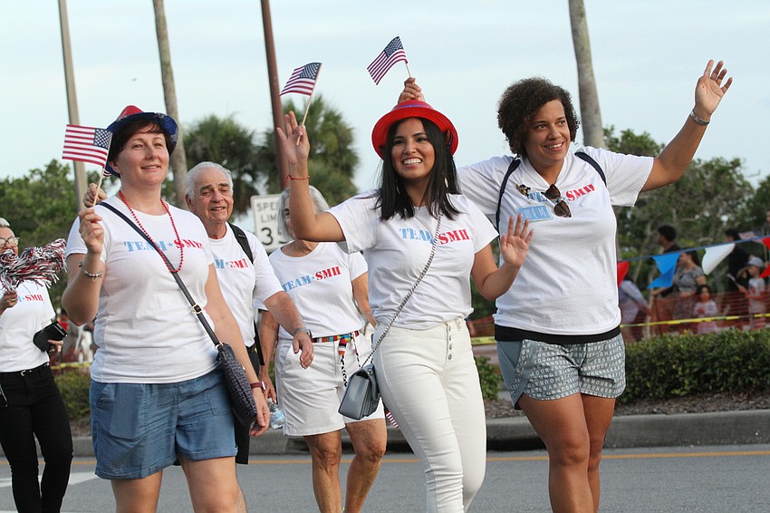 Sarasota Memorial Hospital join in on the Fourth of July parade.