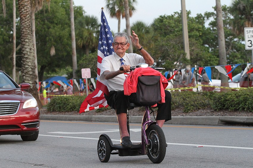 Several groups join in on the patriotic fun.