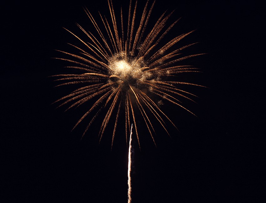 A variety of fireworks were set off during the show.