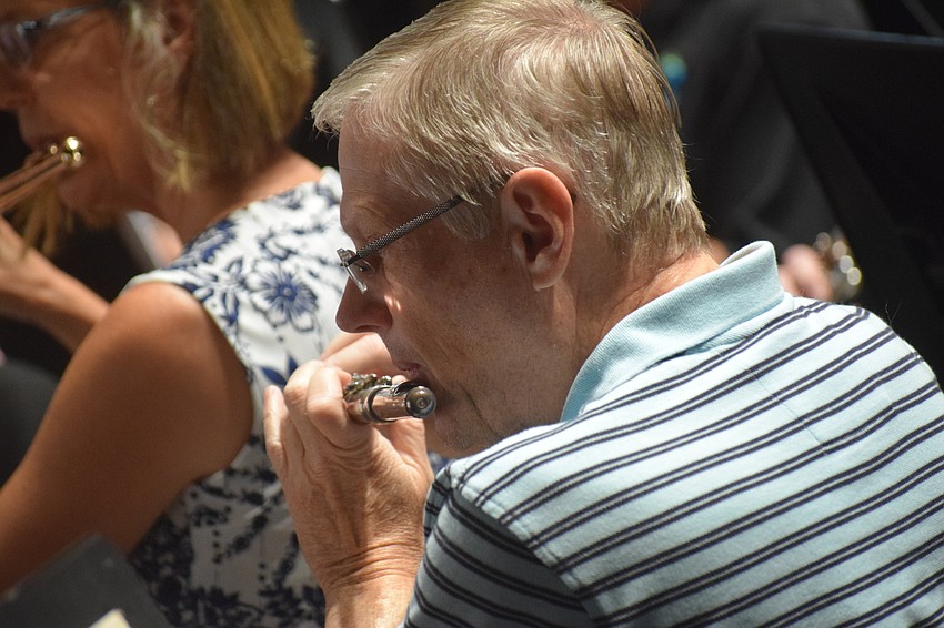 Bradenton's Thomas Bancroft plays both the flute and the piccolo for the Lakewood Ranch Wind Ensemble.