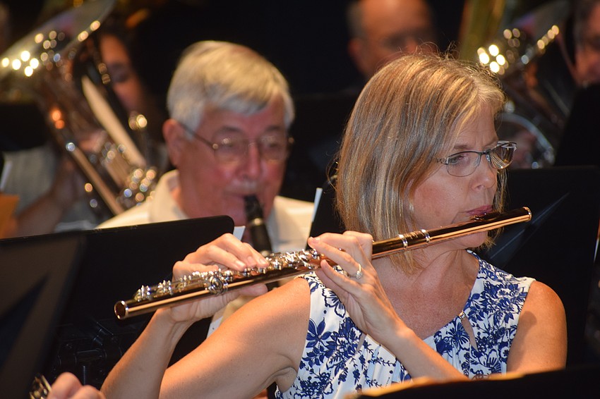 Lakewood Ranch's Karen Romig is featured on the clarinet.