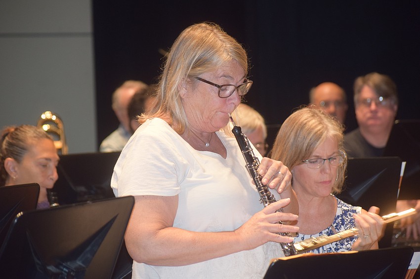 Sarasota's Michelle Nicolette has a solo on the oboe in American Fanfare.