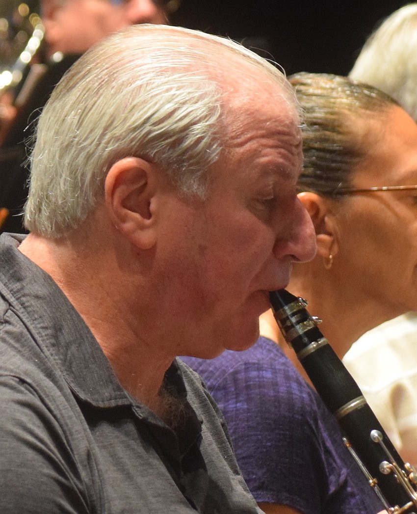 Michael Drapkin plays the clarinet with the Lakewood Ranch Wind Ensemble.