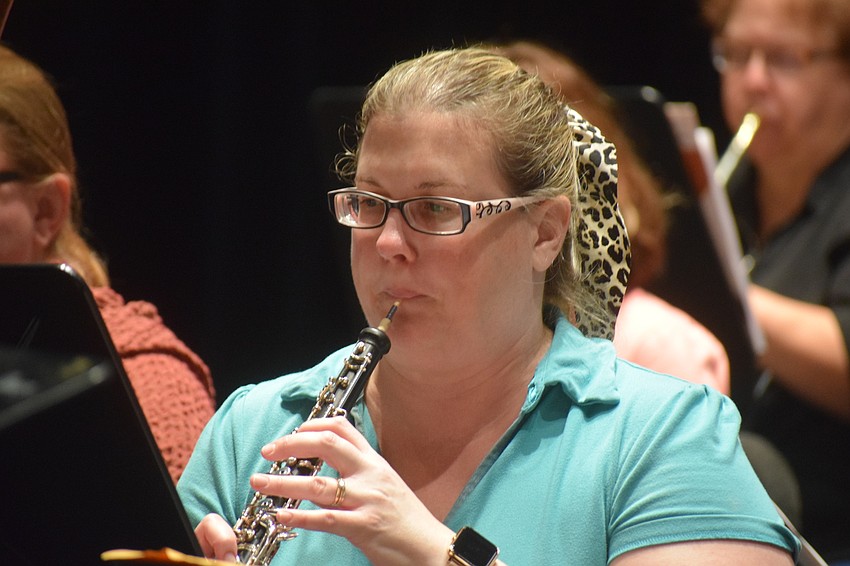 Sarasota's Stephanie Daige, on the oboe, is one of the many professional level artists who perform with the Lakewood Ranch Wind Ensemble.
