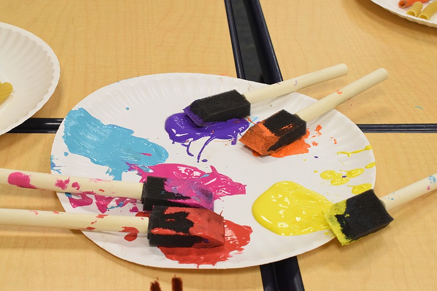 Campers have plenty of colors to choose from to make their coral reefs.
