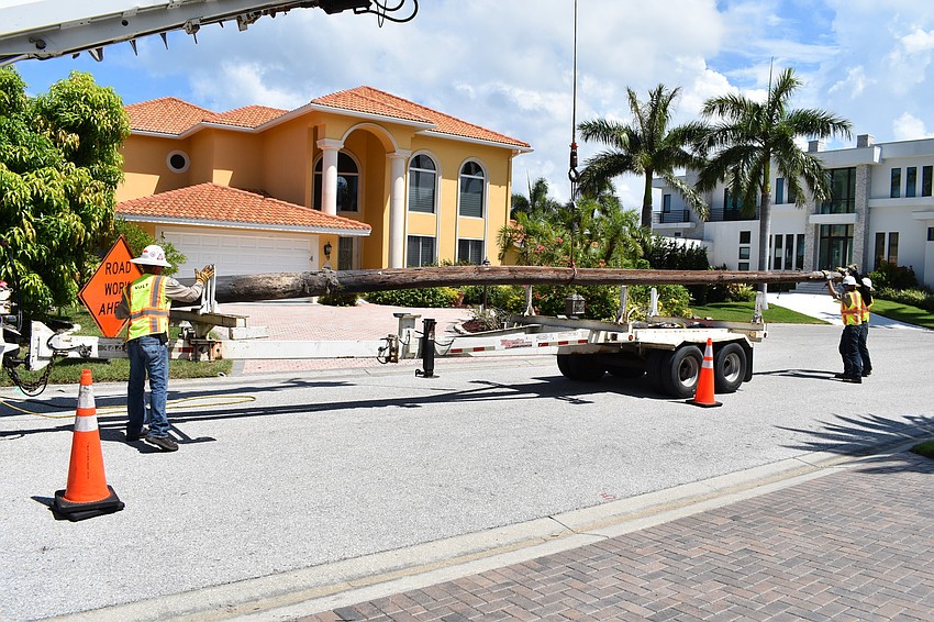 On July 22, Volt Power Co. workers removed several light poles along Birdie Lane.