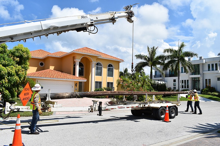 On July 22, Volt Power Co. workers removed several light poles along Birdie Lane.