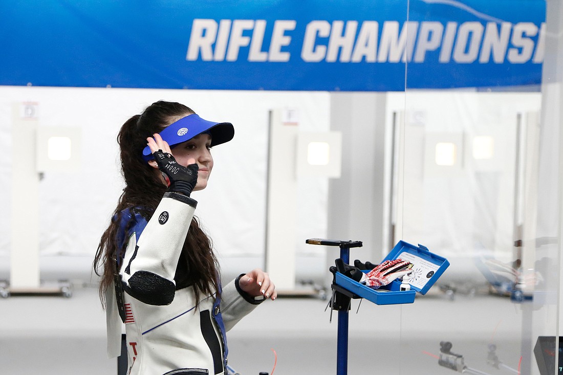 Mary Tucker and her partner,Â Lucas Kozeniesky, took a silver medal in the Mixed 10-meter Air Rifle.