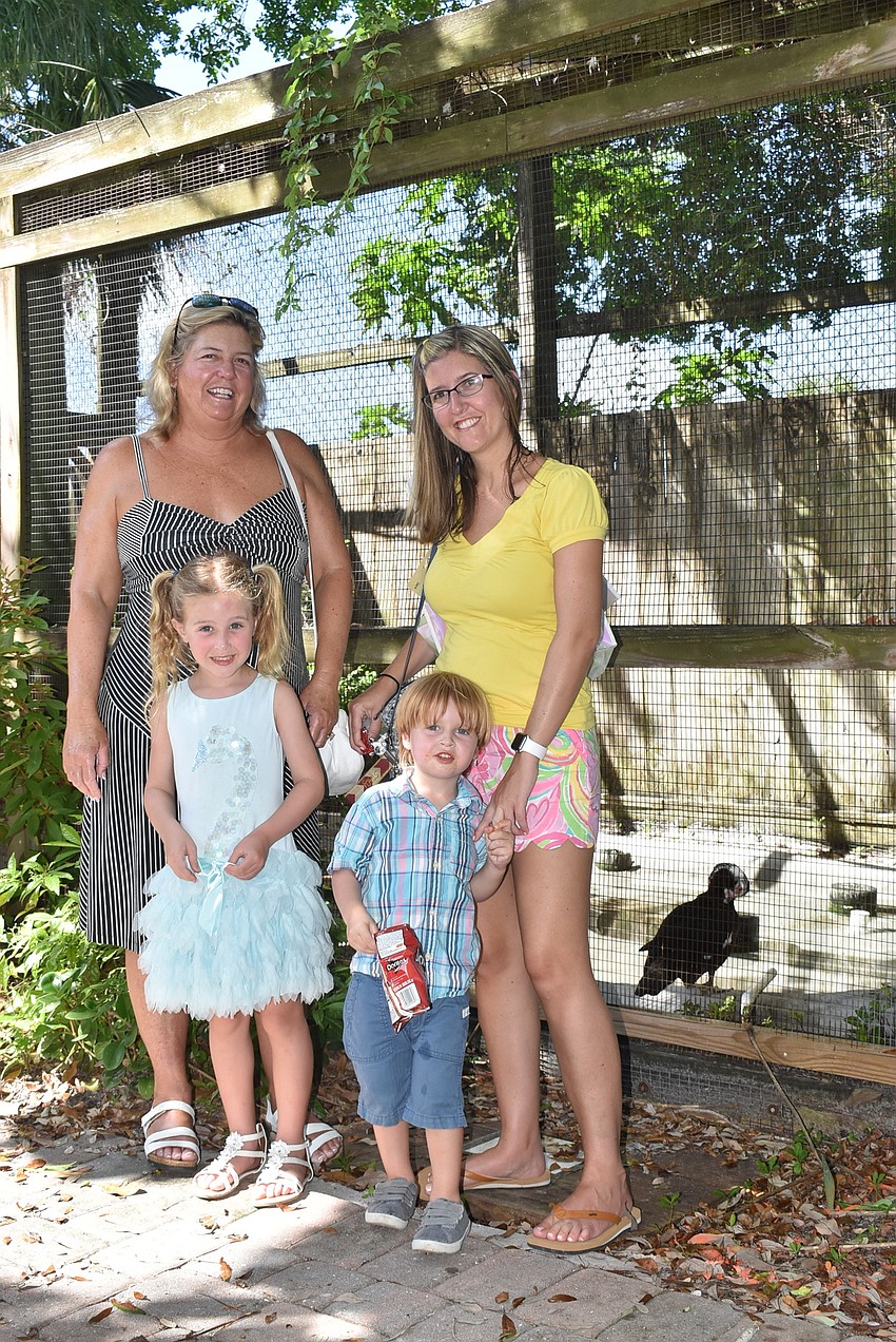 Cheryl Casper with Audriana, Zachary and Stacy Peek