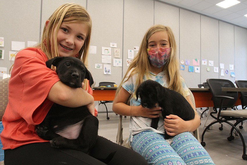Kate Watson, 10 and Annie Riley, 9.