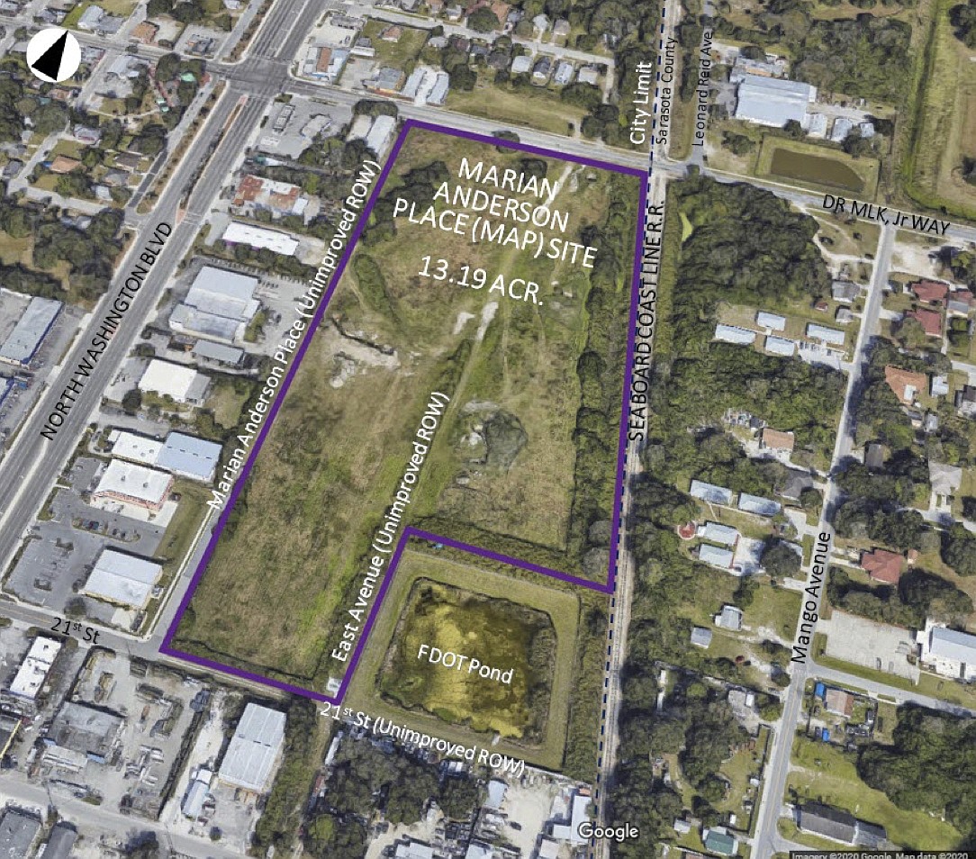 The city has sought a development partner for the former landfill since the late &#39;90s, but efforts to build on the land have not come to fruition. Image via city of Sarasota.