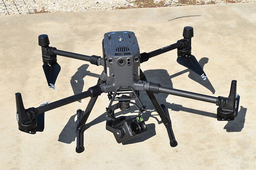 The DJI Matrice 300 RTK has thermal imaging and shoots in 4K resolution.
