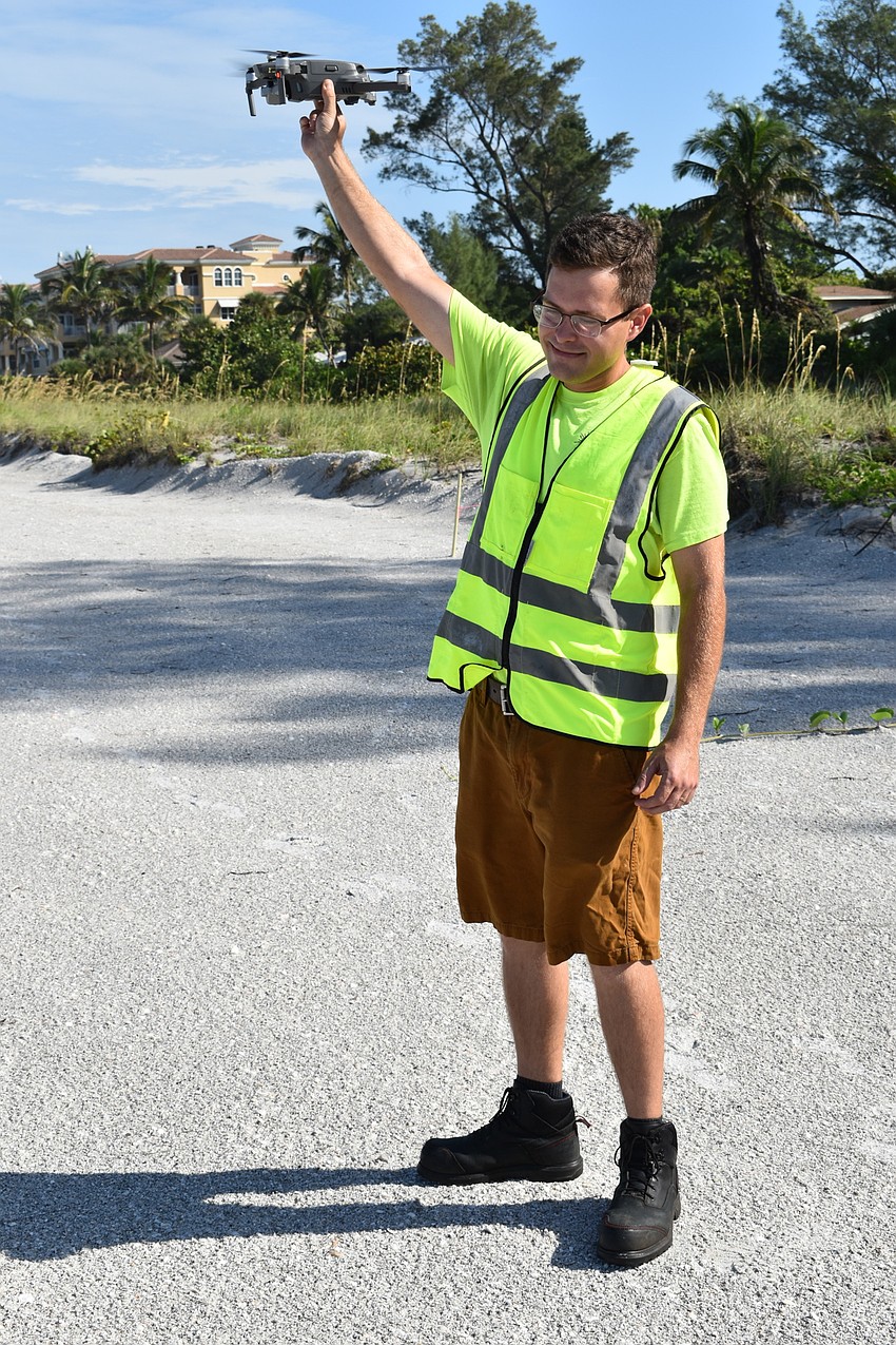 Alex Harkinson caught the DJI Mavic 2 Pro drone.