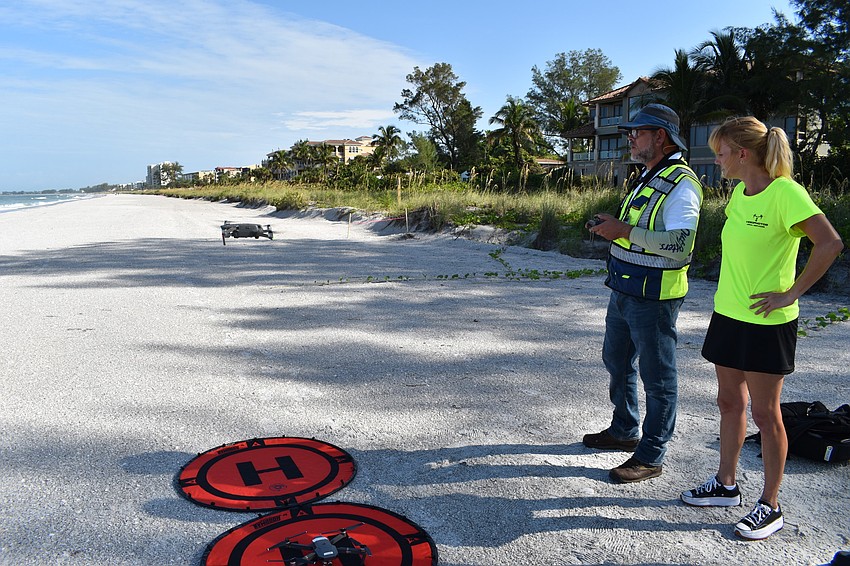 Hjalmar Pachas and Melissa Matisko flew the DJI Mavic 2 Pro.