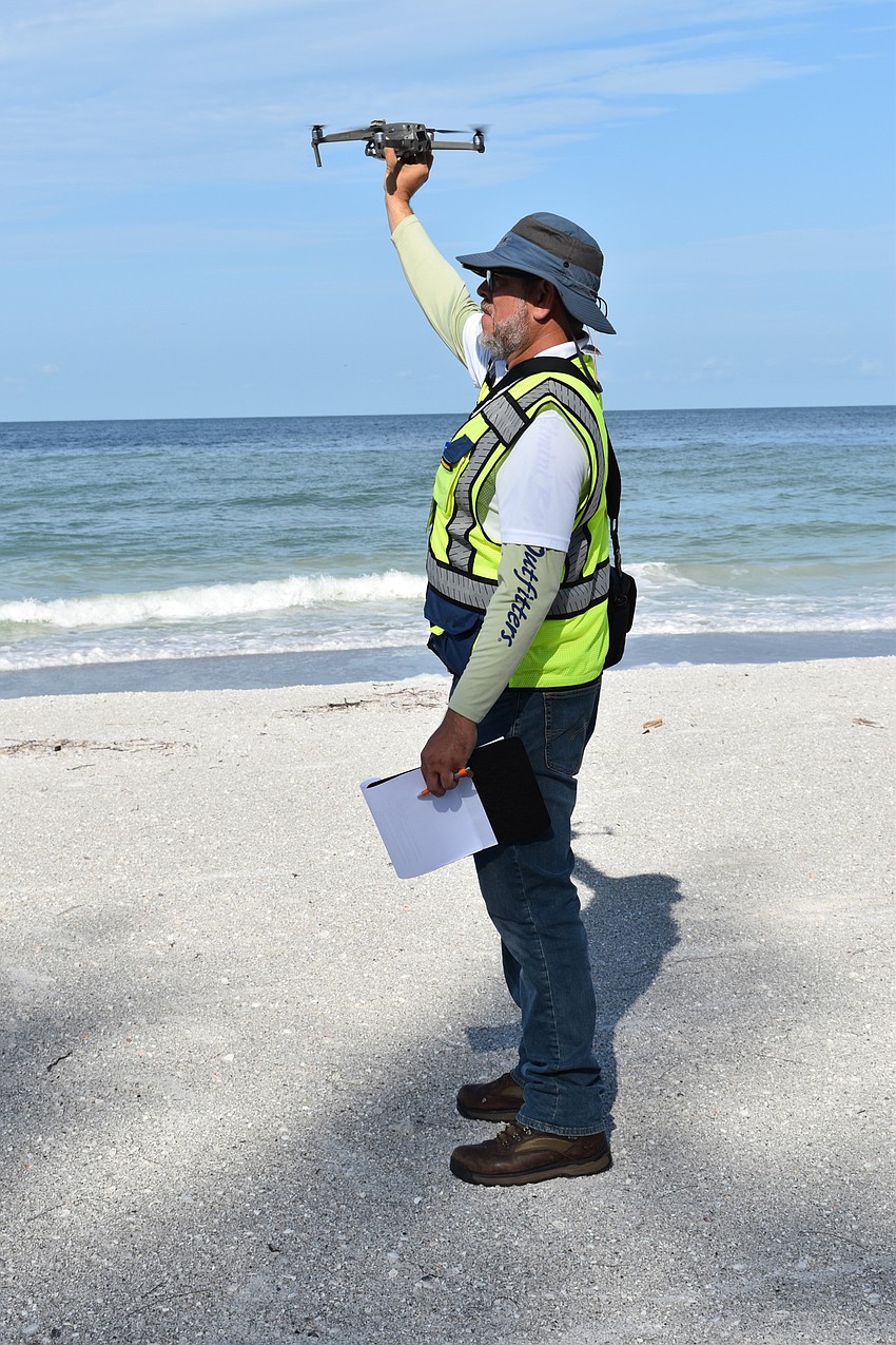 Hjalmar Pachas caught the DJI Mavic 2 Pro drone.