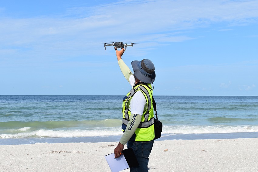 Hjalmar Pachas caught the DJI Mavic 2 Pro drone.