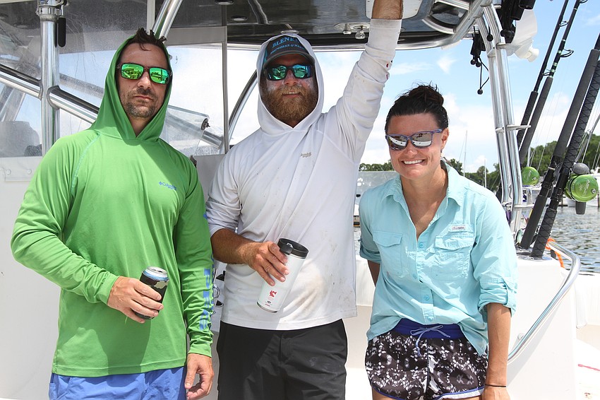 BJ Grant, Jeremy Rzonca and Magalie Grant of the Sea Saw