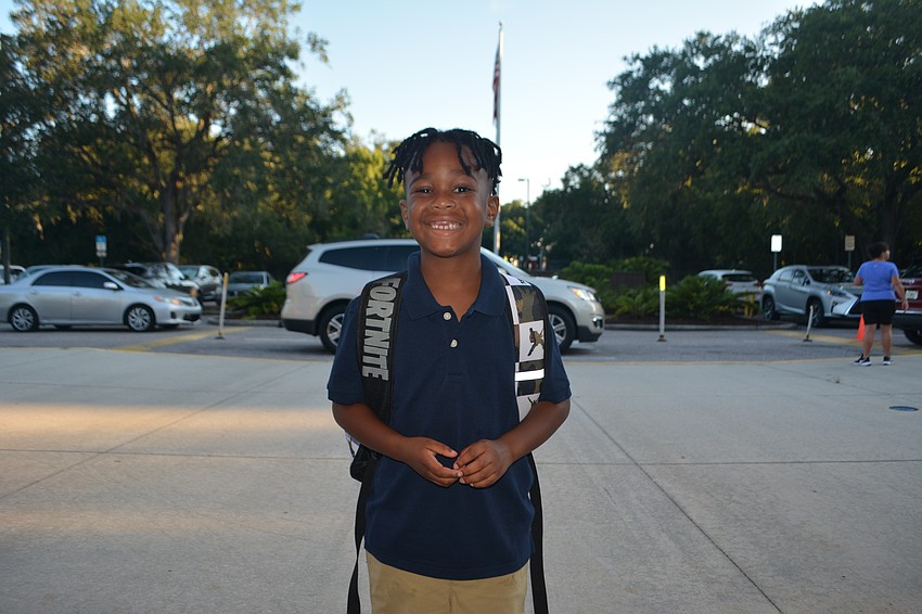 Jayceon Peak, 6, is starting first grade at Emma E. Booker Elementary School.