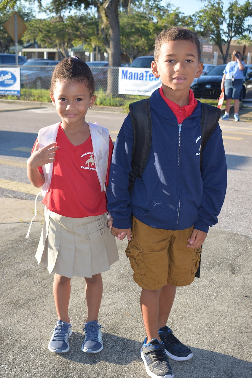 Elyssa Mihai is excited to be a kindergartner at Braden River Elementary School where her brother, Ayden Mihai, will be a first grader.