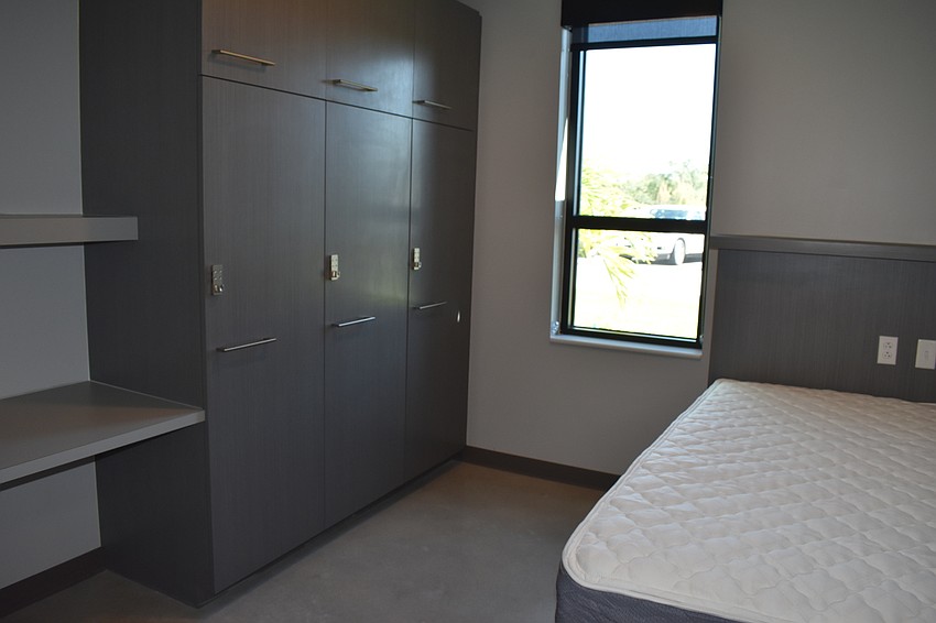 Station 92 has five separate bedrooms for personnel.