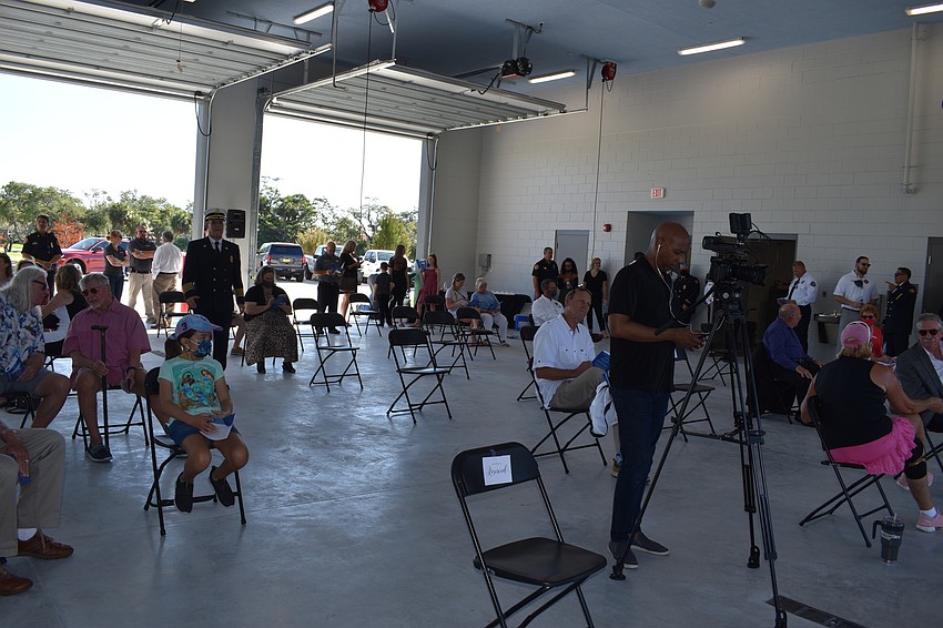 Dozens of people attended Wednesday's grand opening of Fire Station 92.