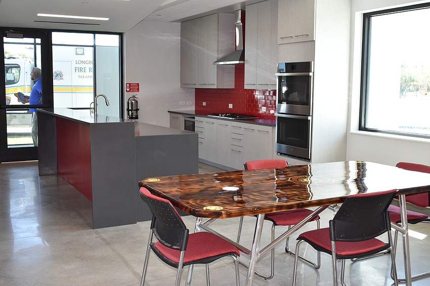 Fire Station 92 features an expansive kitchen.