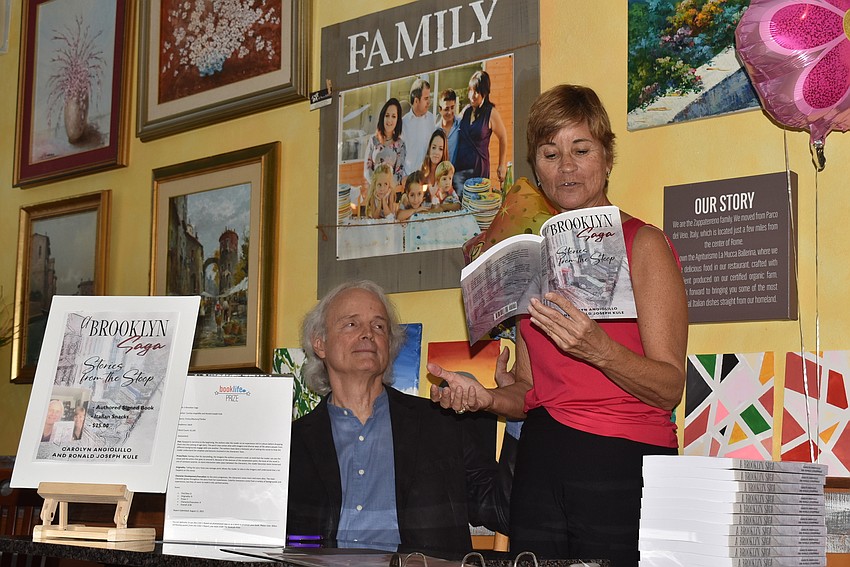 Carolyn Angiolillo read a chapter from 