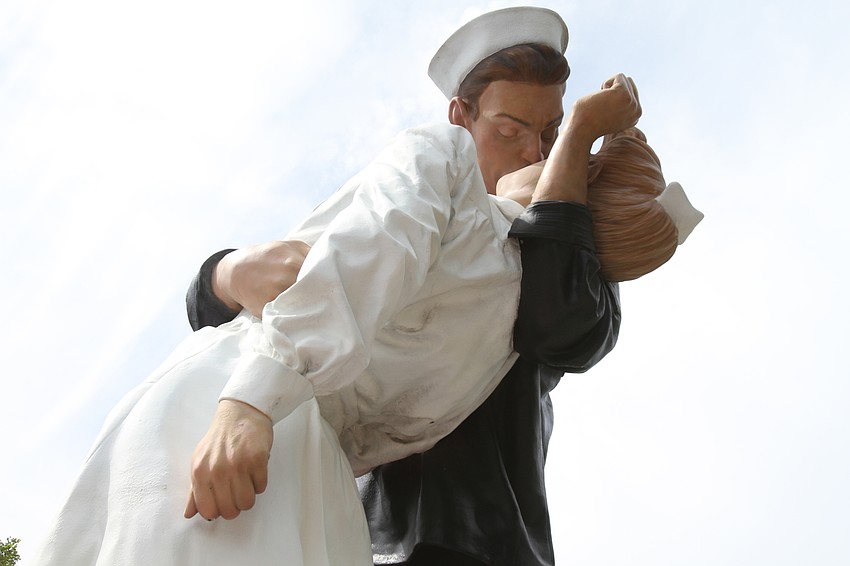 Sarasota groups turned out to support the statue.