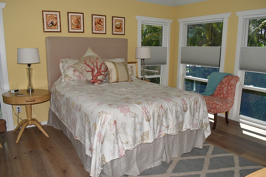 The Prices stayed in the small guest house for about a year and changed little about its layout during renovations. They added a window.