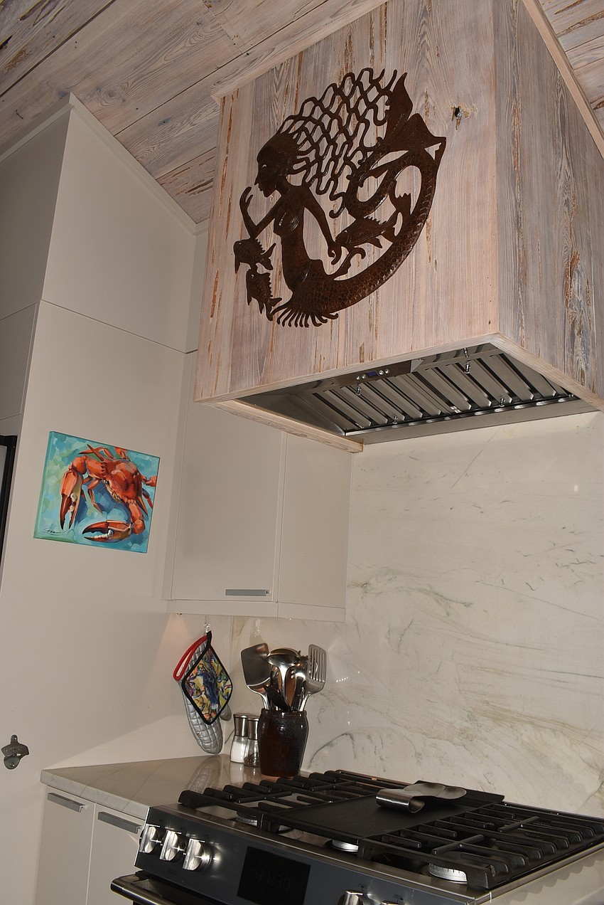 The kitchen ceilings are higher.