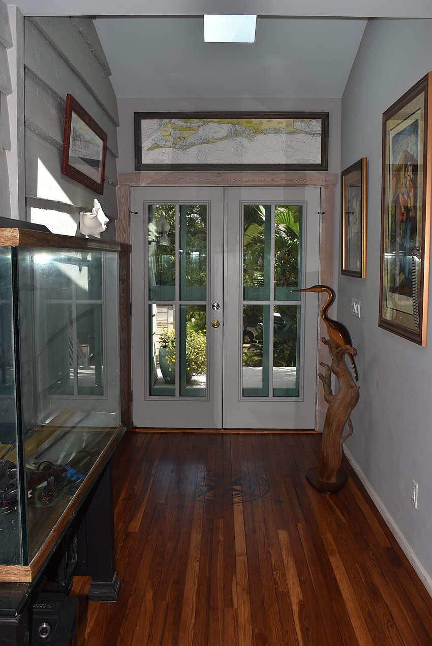 The entryway used to be open-air.