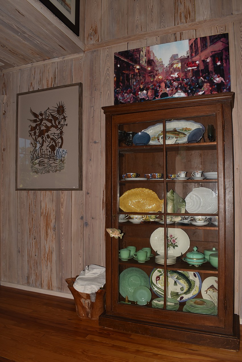 The Prices' nautical treasures greet them when they enter.