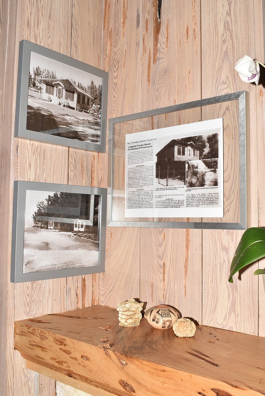 They proudly display the old photos and articles about their home.