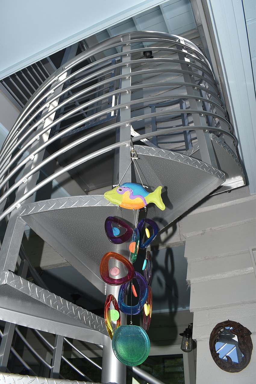 The Prices installed a twisting staircase to the nest.