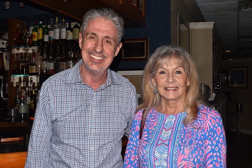 Incoming president Michael Garey and outgoing president Lynn Larson.