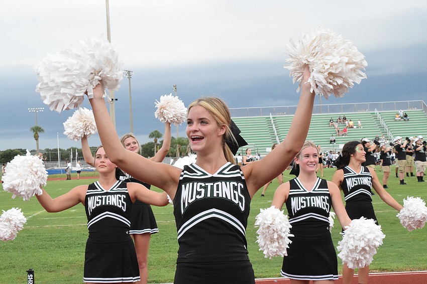 Rain Hanson is excited to see a large turnout at Lakewood Ranch High School's Kickoff Classic.