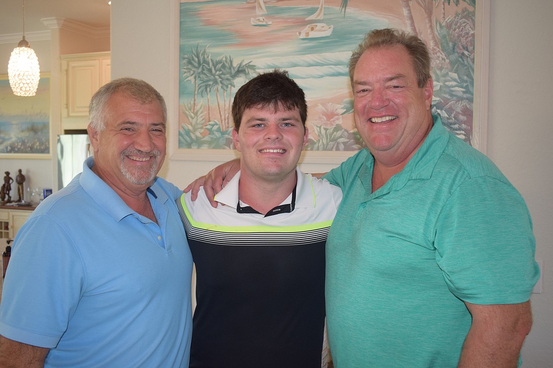 Paul Amato, Trevor Kelliher and Greg Kelliher, all of Lakewood National, are hoping All Friends Network can make a difference in the lives of those who have developmental disabilities.