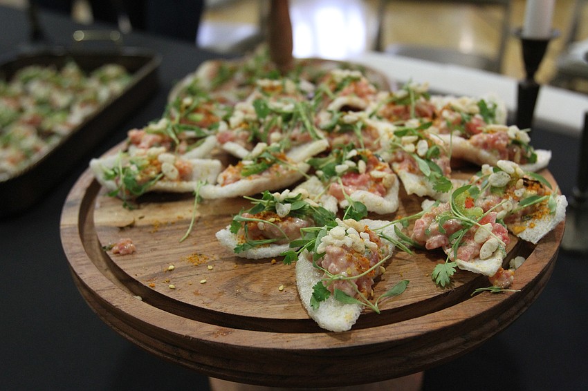 The 1592 restaurant served up tuna tarar.