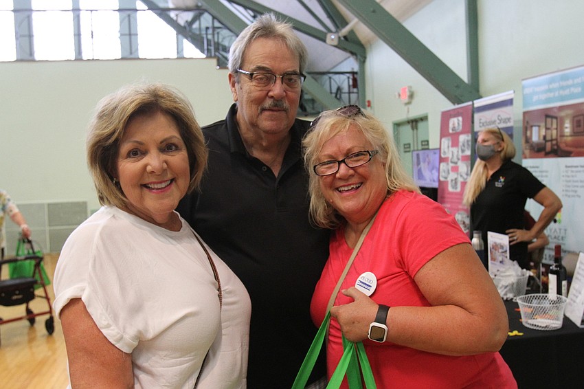 Kathy, Chuck and Theresa Goellar pose for a photo.