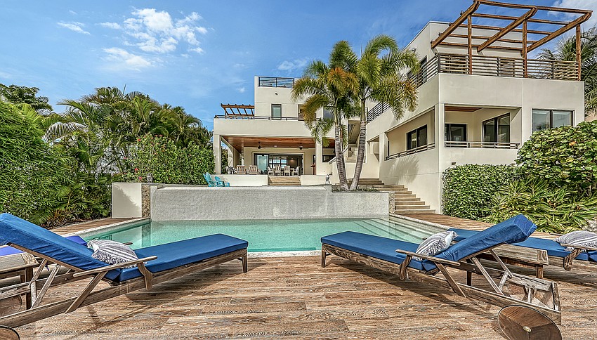 The home has two pools.