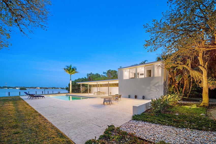 The property along N. Casey Key Road overlooks the Gulf of Mexico.