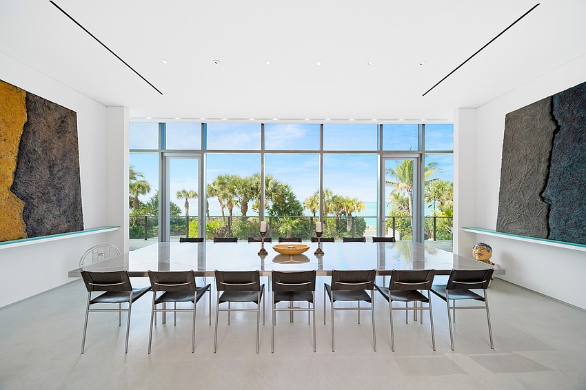The home is elevated and offers gulf views.