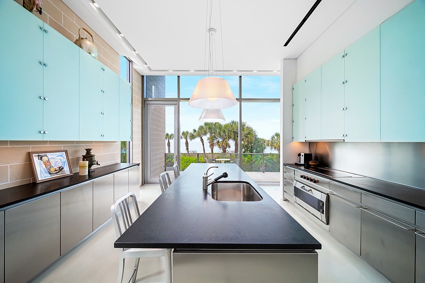 The kitchen has a clean, modern look.