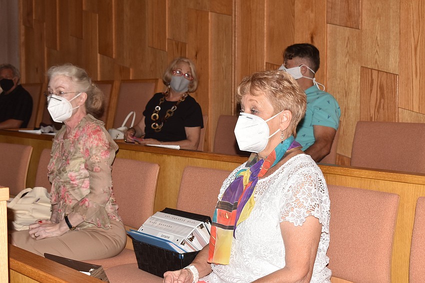 Rebecca Taysi and Lorraine Murphy go through warm-up exercises.