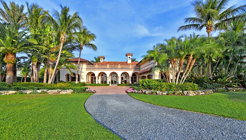 The home is on the northern end of Casey Key.